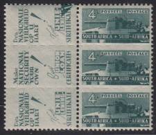 South Africa MH Scott #95 4p Artillery Vertical Strip Of 3, Side Tabs Buy Union Loan Certificates - Nuovi