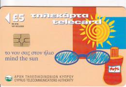 Cyprus, CYP-C-036, Mind The Sun, 2 Scans. - Cipro