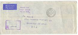 TZ1400 - GILBERT & ELLICE , Lettera Per Gli Stati Uniti In Franchigia 15/9/1976 - Isole Gilbert Ed Ellice (...-1979)