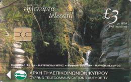 Cyprus, CYP-C-053, Mavrokolympos, Waterfall, 2 Scans. - Chypre