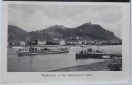 CPA Rheinpartie Mit Der Konigswinter-fahre Attelage Chevaux Sur Bateau Pour Traversée Du Rhin +- 1925 - Koenigswinter