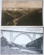 CPA Lot 3x Kaiser Wilhelm Brucke Bei Mungsten 1X Avec Train Pont Voyagé 1906 TIMBRE CACHET REMSCHEID  + BRUCKENBERG - Remscheid