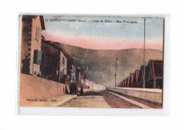 30 LA GRAND COMBE Mines, Cités De Ribes, Rue Principale, Animée, Colorisée, Ed Brunel, 1942 - La Grand-Combe