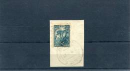 1927-Greece- "Simon Petra Monastery" 25l. Stamp Used On Paper Fragment [Athinai 23.6.1944] - Usati