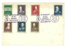 AUSTRIA  - LETTERA - SERIE UOMINI ILLUSTRI ANNO 1950 - NON VIAGGIATA  - ANNULLO SPECIALE - II° SCELTA - Storia Postale