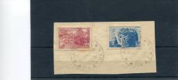 1942-Greece- "Edessa", "Meteora" 75dr. & 50dr. Stamps Used On Paper Fragment [Athinai 25.6.1944] - Usati