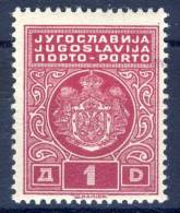 ##C1742. Yugoslavia 1931. Dues. Michel 54 I. MNH(**) - Timbres-taxe