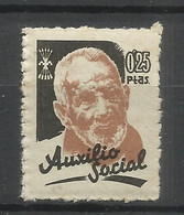 G22--SELLO BENEFICO FALANGE ESPAÑOLA Y DE LAS JONS AUXILIO SOCIAL 0,25 CENTIMOS NUEVO ** MNH.STAMP BENEFICI JONS ASSIS - Liefdadigheid