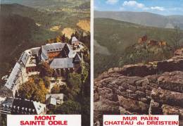 Cp , 67 , MONT-SAINTE-ODILE , Environs , Mur Païen , Château Du Dreistein , Multi-Vues - Sainte Odile