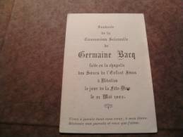 BC4-2-100 CDP Souvenir  Communion  Germaine Bacq Nivelles 1923 - Communion