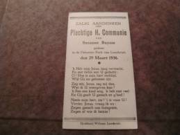 BC4-2-100 CDP Souvenir Communion Suzanne Buysse Loochristi Lochristi 1936 - Communie