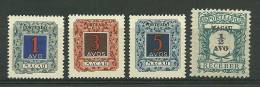 Macau Postage Due 4 Mint Hinged Stamps - L2998 - Lourenco Marques