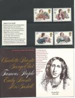 1980 Famous Authoresses Set 4 Presentation Pack As Issued 9th July Great Value - Presentation Packs