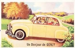 GENLY - Un Bonjour De  - Superbe Carte Colorée - Frameries