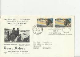 CANADA 1970 - FDC HENRY RELSEY - GOVERNOR OF HUDSON´ BAY COMPANY ADDR TO EXMOUTH U.KINGDOM   W 2 STS OF 6 C POSTM OTTAW - 1961-1970