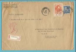 847A+881 (U.P.U.) Op Brief Aangetekend Met Stempel ANTWERPEN 1 - Lettres & Documents