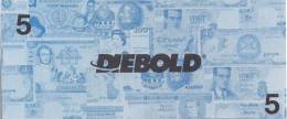 Test Note - DIEB-152, Diebold 5, World Notes (new Logo) - Other & Unclassified