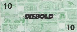 Test Note - DIEB-153, Diebold 10, World Notes (new Logo) - Autres & Non Classés