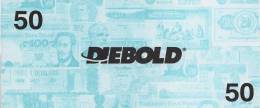 Test Note - DIEB-155, Diebold 50, World Notes (new Logo) - Otros & Sin Clasificación