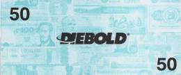 Test Note - DIEB-155, Diebold 50, World Notes (new Logo) - Other & Unclassified