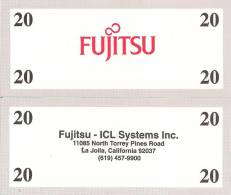 Test Note - FUJ-164d,  $20, Fujitsu - Fiktive & Specimen