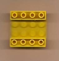 Lego 4854 Slope Brick 45 4x4 Double Inverted.Jaune. Provient De L´ensemble Hélicopter 6697. - Lego System