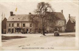 CPSM BRINON SUR SAULDRE (Cher) - La Place - Brinon-sur-Sauldre