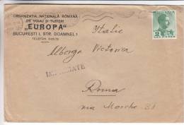 Familles Royales - Roumanie - Imprimé De 1937 ° - Tourisme " Europa " - Cartas & Documentos