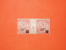 MONACO-N°52* (légère) Surchargé 25 Centime Albert 1er Millésime 4 (1920).  TB - Unused Stamps
