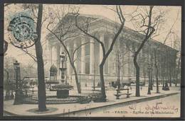 CPA PARIS Eglise De La Madeleine Animée Attelage Circulé 1904 - Arrondissement: 08