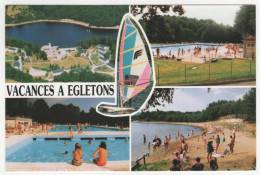 CP MULTIVUES EGLETONS, LE VILLAGE DE VACANCES ET LE LAC, LA PISCINE, LA PLAGE, CORREZE 19 - Egletons