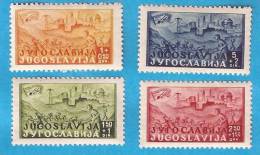 1947 X   529-32   JUGOSLAVIJA EISENBAHNBAU SAMAC-SARAJEVO  NEVER HINGED - Nuevos