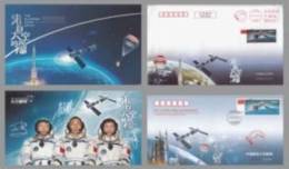 TKYJ-2012-4 CHINA SHENZHOU-VIII SPACESHIP´S DOCKING WITH TIANGONG I 2+2 COVER+CARD - Asien