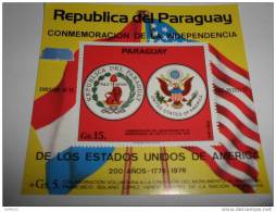 Paraguay 1975 US Independence Bicentenary Block 262 MNH - Indipendenza Stati Uniti