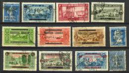 Grand Liban Oder Libanon12 Gestempelte Briefmarken Meist Frühe Überdruckwerte  Katalogwert Ca. 38,00 Euro - Sonstige & Ohne Zuordnung