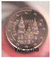 @Y@  Spanje  1 - 2 - 5    Cent 2003  UNC - España