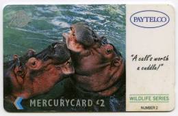 PHONECARD : MERCURYCARD / PAYTELCO £2 - WILDLIFE SERIES NUMBER 2 - Mercury Communications & Paytelco