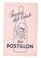 Buvard Vin Buvez Les Vins Du Postillon - Drank & Bier