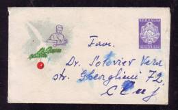 WRITER, LILIPUT COVER STATIONERY 1962 RARE! ROMANIA. - Lettres & Documents