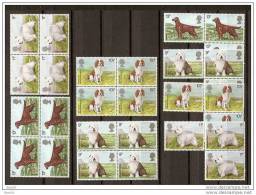 1979 Gran Bretagna Great Britain CANI DI RAZZA - DOGS 7 Serie Di 4v. (880/83) In Quartina + 3 MNH** - Cani