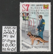 17.10.1997  -  SM  "100 Jahre Blindenselbsthilfe In Österreich"  -  O  Gestempelt  -  Siehe Scan  (2263o 01-03) - Gebraucht