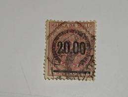 Fiscaux Marca Da Bollo 1890  -20 Lire - Otros & Sin Clasificación