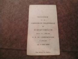 BC4-2-100 CDP Souvenir Communion  Georges Gielen Ixelles 1939 - Comunión Y Confirmación