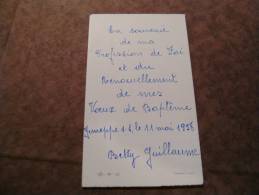 BC4-2-100 CDP Souvenir Communion Betty Guillaume Jemeppe Sur Sambre 1958 - Kommunion Und Konfirmazion