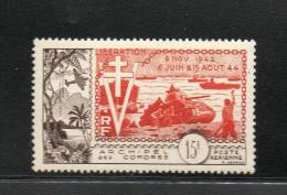 LOT 200 - COMORES P.A N° 4 * Charnière - LIBERATION - Cote 40€ - Unused Stamps