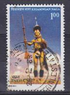 India 1981 Mi. 867    1.00 (R) Indische Stämme Krieger Der Khiamngan - Oblitérés