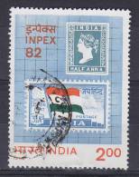 India 1982 Mi. 937    2.00 (R) Briefmarkenausstellung INPEX '82 Stamp On Stamp Flag Flagge - Gebruikt