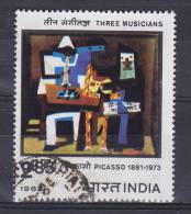 India 1982 Mi. 902    2.85 (R) Gemälde Von Pablo Picasso : Drei Musikanten - Oblitérés
