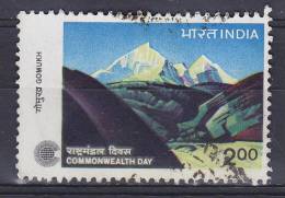 India 1983 Mi. 949    1.00 (R) Commonwealth-Tag Day Gangotri-Glatscher - Oblitérés