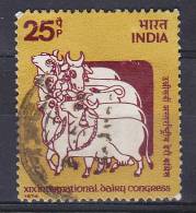 India 1974 Mi. 613     25 P Internationaler Milchwirtschaftskongress, New Delhi Gott Krishna Als Gopal Bal Mit Kühen - Oblitérés